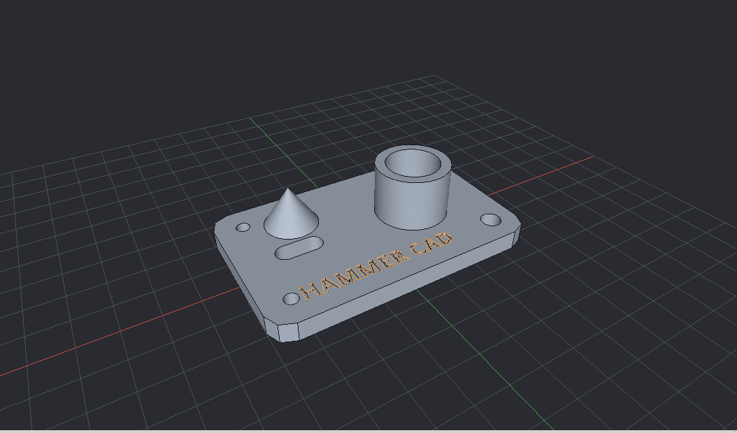 A model in the 3D view